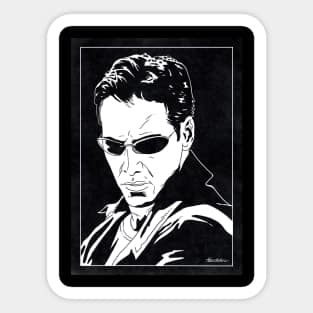 NEO - The Matrix (Black and White) Sticker